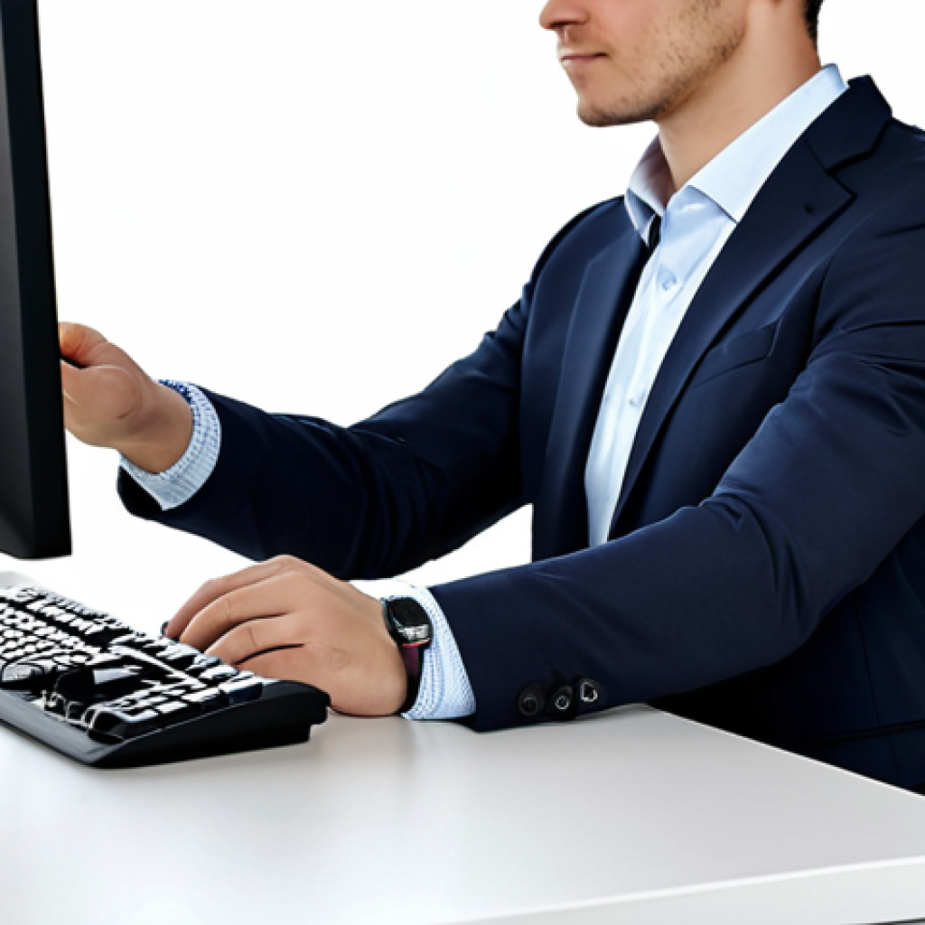 Office Ergonomics & Wrist Stretching**

"A professional office worker, fully clothed in business casual attire, demonstrating a wrist stretch at their desk. The workspace is ergonomically designed with a wrist rest and proper monitor height. Natural lighting, safe for work, appropriate content, perfect anatomy, correct proportions, well-formed hands, proper finger count, modest and professional setting."

**