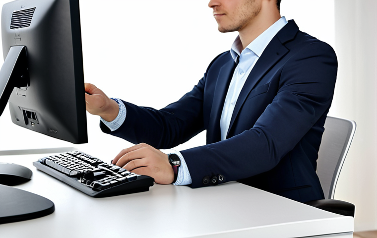 Office Ergonomics & Wrist Stretching**

"A professional office worker, fully clothed in business casual attire, demonstrating a wrist stretch at their desk. The workspace is ergonomically designed with a wrist rest and proper monitor height. Natural lighting, safe for work, appropriate content, perfect anatomy, correct proportions, well-formed hands, proper finger count, modest and professional setting."

**